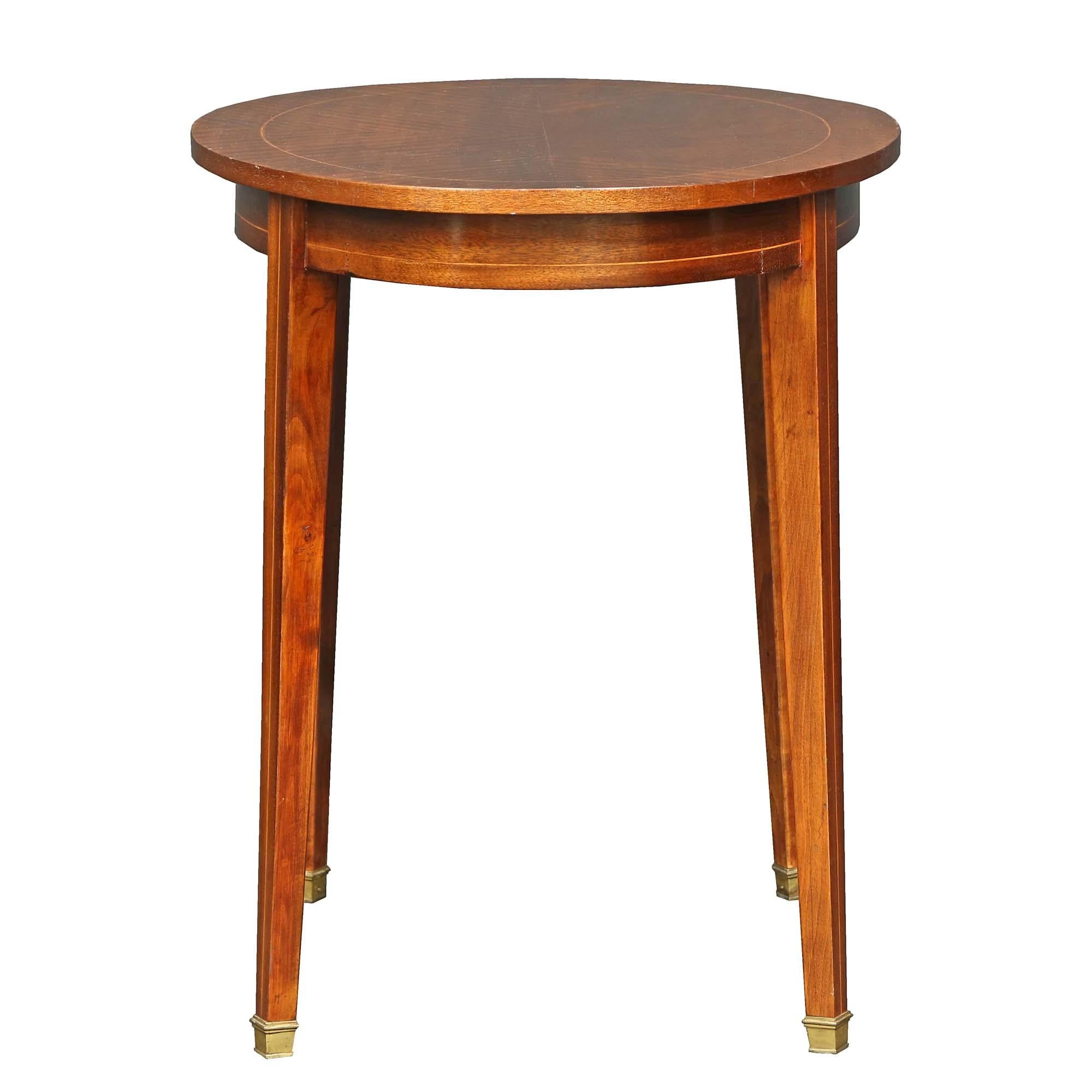 French 19th Century Louis XVI St. Tulipwood Side Table For Sale 1