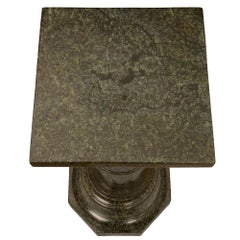 French 19th Century Louis XVI St. Vert De Patricia Marble Pedestal Column
