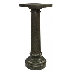 French 19th Century Louis XVI St. Verte Marble Pedestal