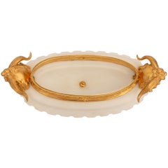 French 19th Century Louis XVI St. White Carrara Marble And Ormolu Lidded Urn