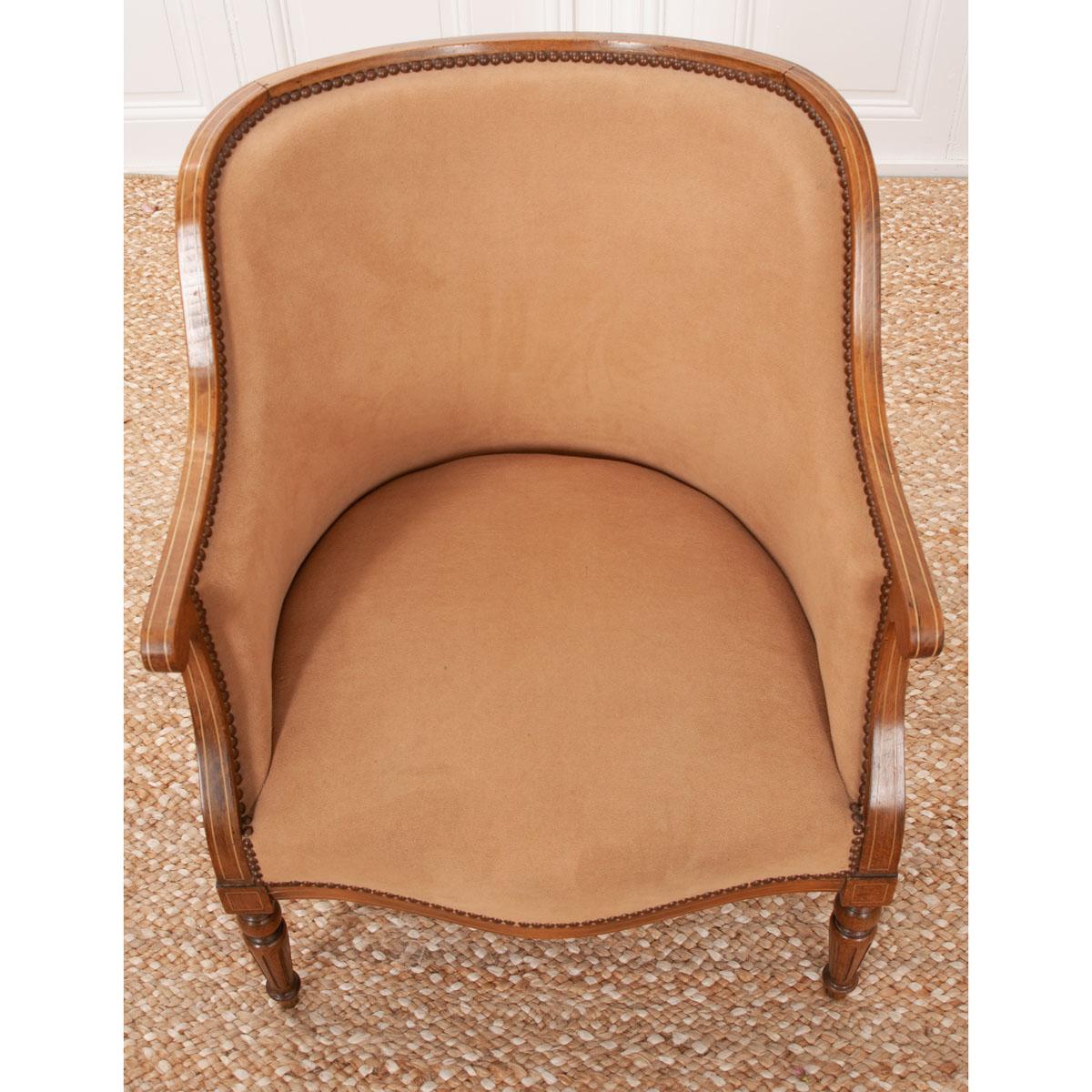 Upholstery French 19th Century Louis XVI-Style Armchair