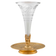 Französische Baccarat-Kristallvase im Louis-XVI.-Stil des 19. Jahrhunderts