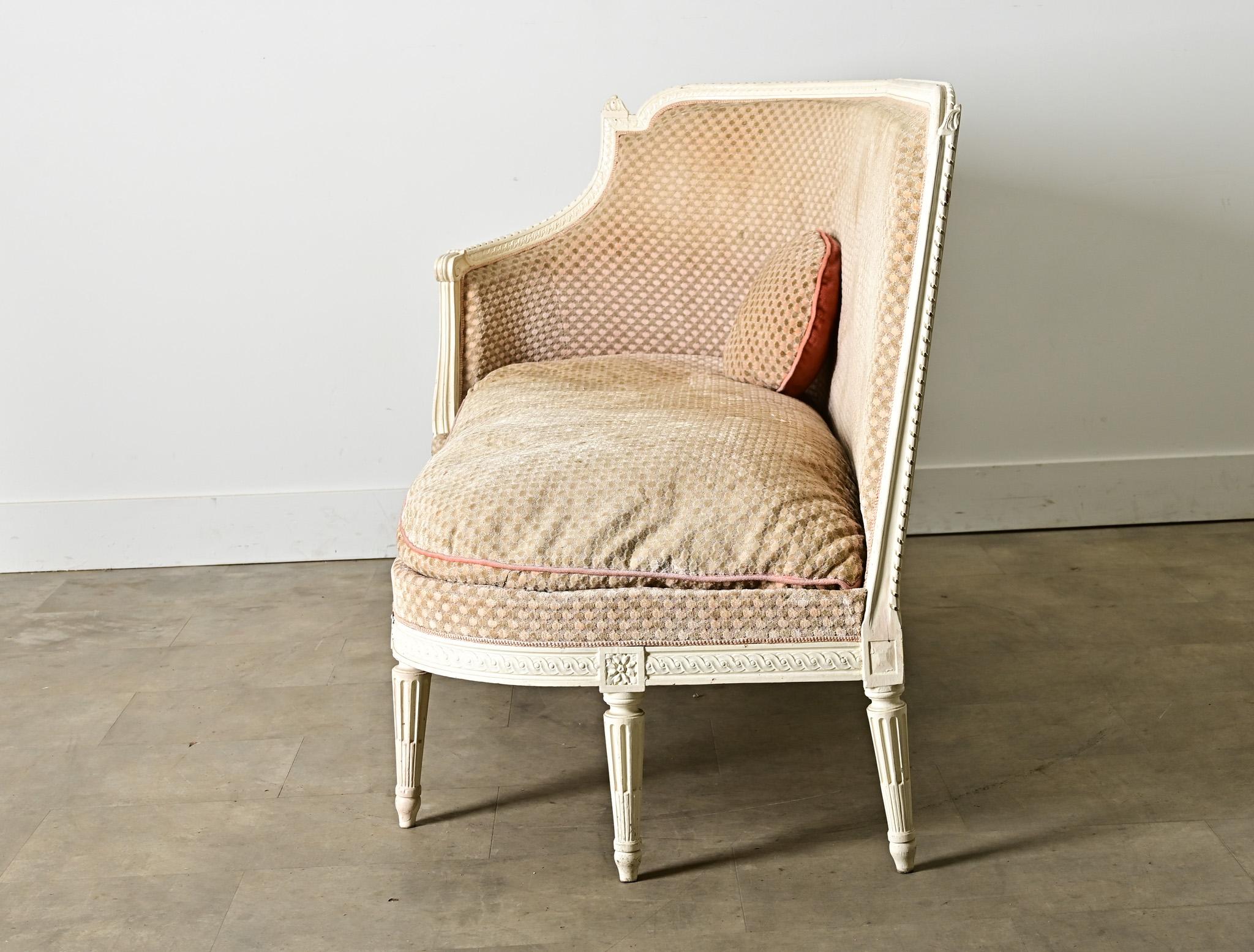 Banquette francese del XIX secolo in stile Luigi XVI in vendita 4