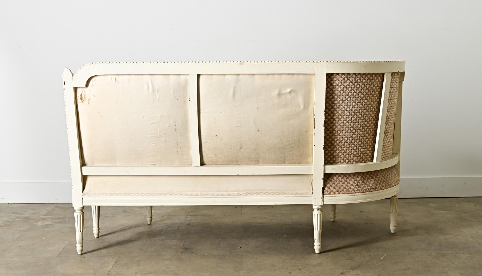 Banquette francese del XIX secolo in stile Luigi XVI in vendita 5