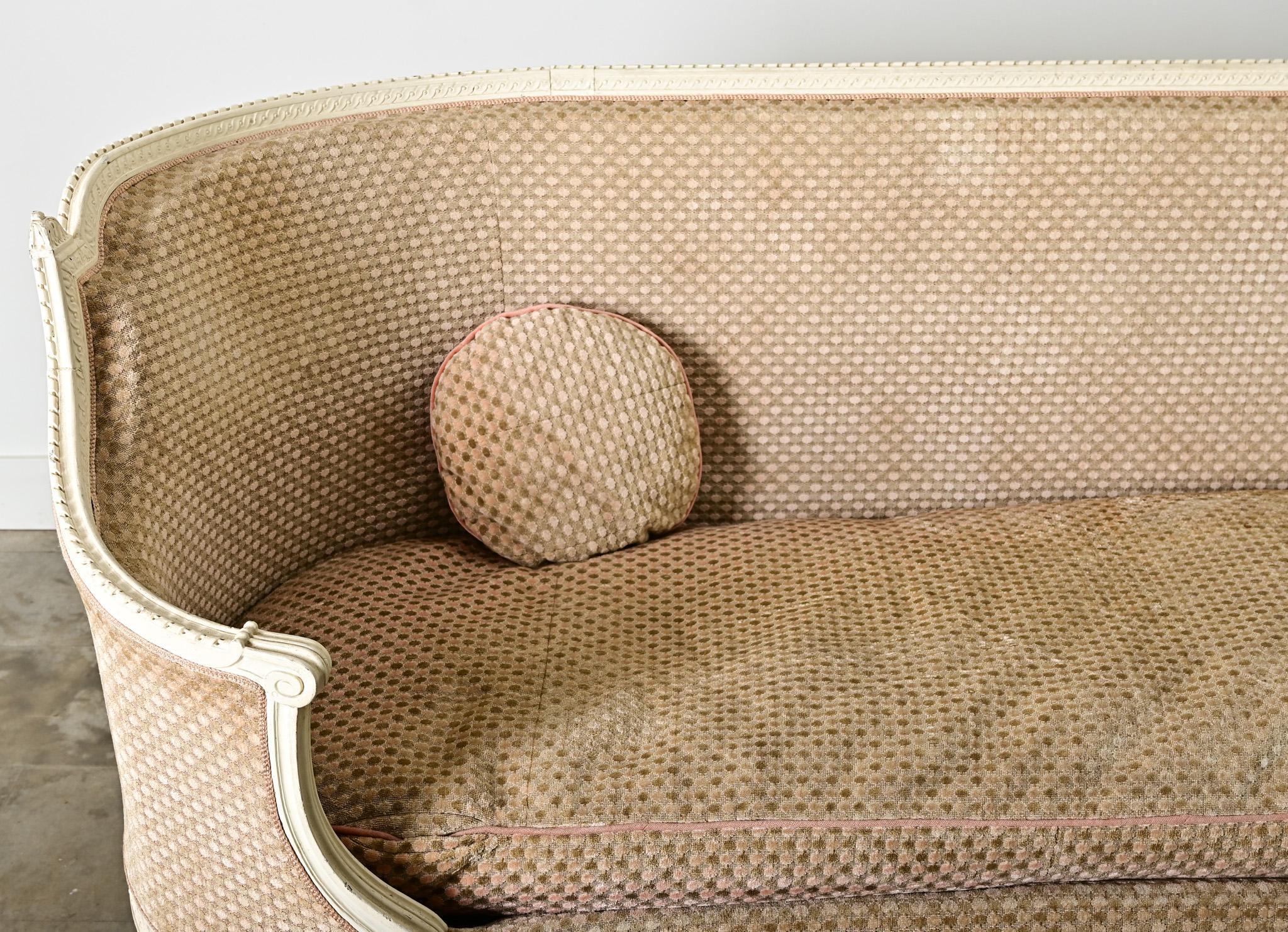 Banquette francese del XIX secolo in stile Luigi XVI In condizioni buone in vendita a Baton Rouge, LA