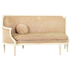 Banquette francese del XIX secolo in stile Luigi XVI