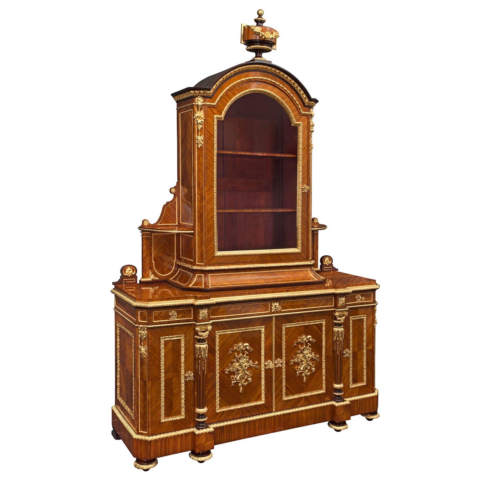 Ormolu French 19th Century Louis XVI Style Belle Époque Period Cabinet by Grohé