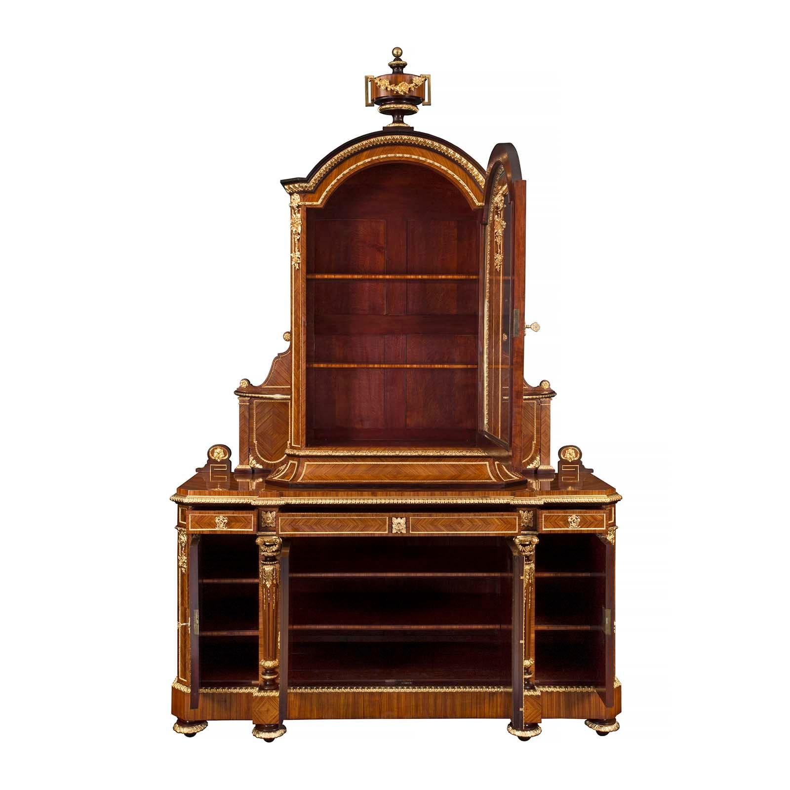 French 19th Century Louis XVI Style Belle Époque Period Cabinet by Grohé 1