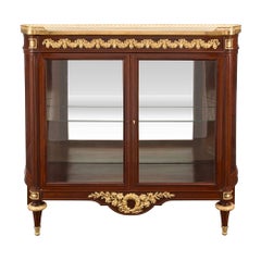 French 19th Century Louis XVI Style Belle Époque Period Cabinet Vitrine