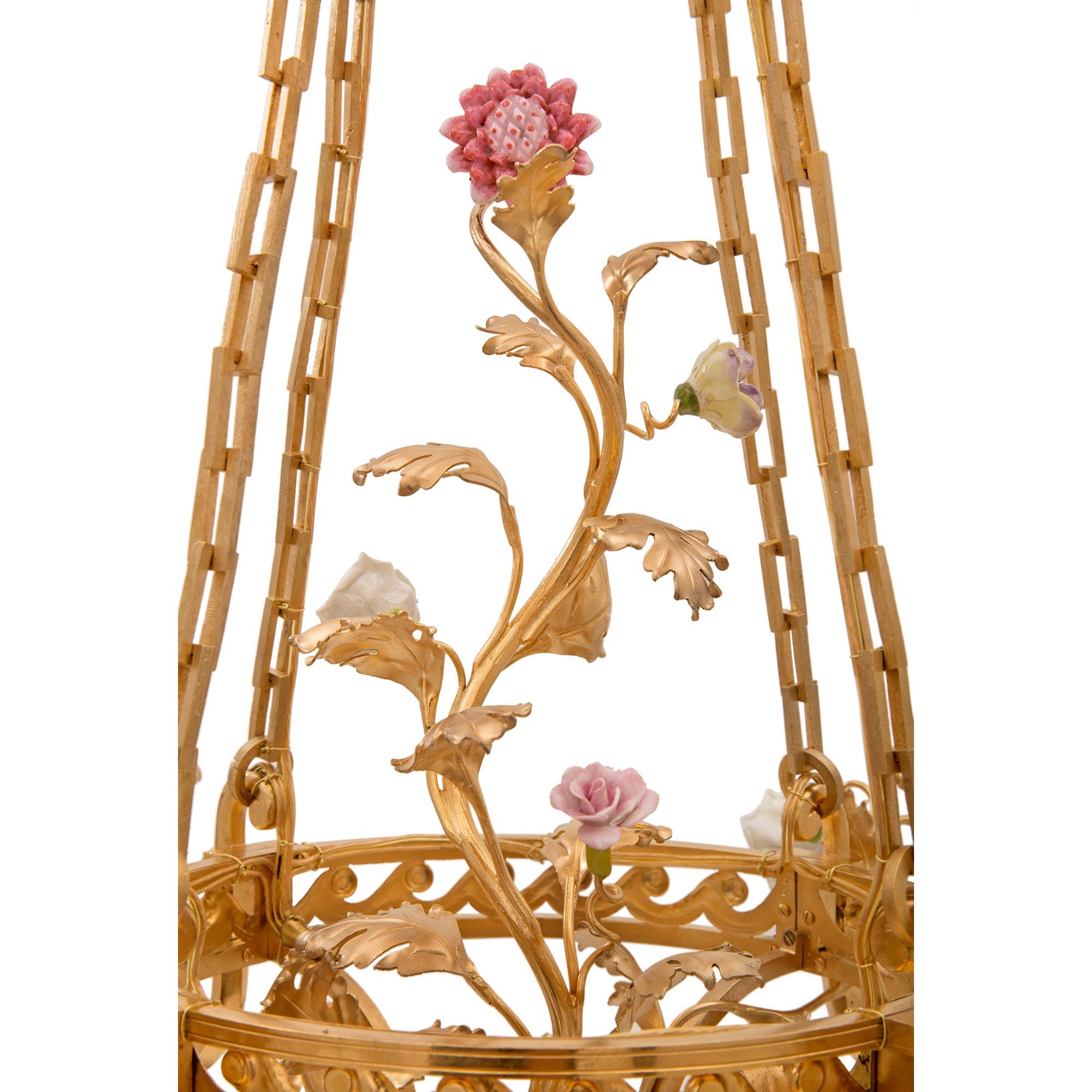 18th Century and Earlier French 19th Century Louis XVI Style Belle Époque Period Chandelier For Sale