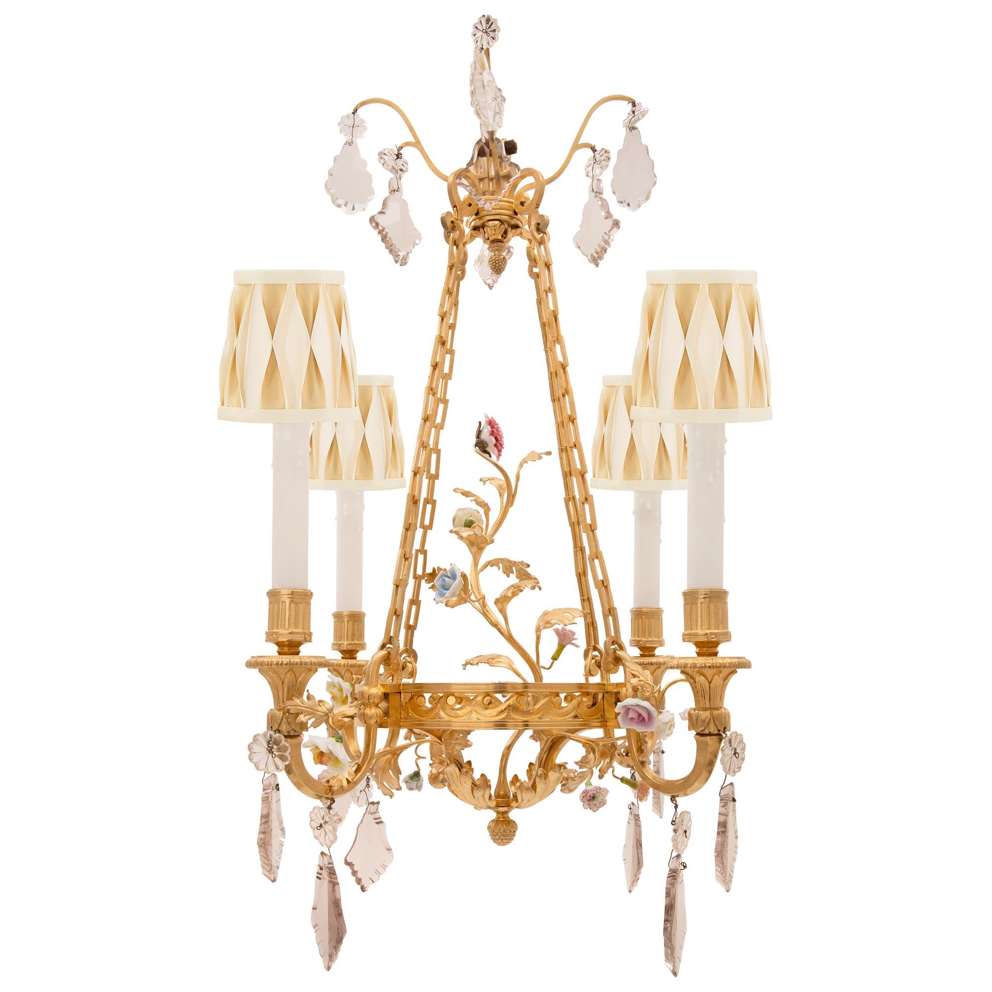 French 19th Century Louis XVI Style Belle Époque Period Chandelier