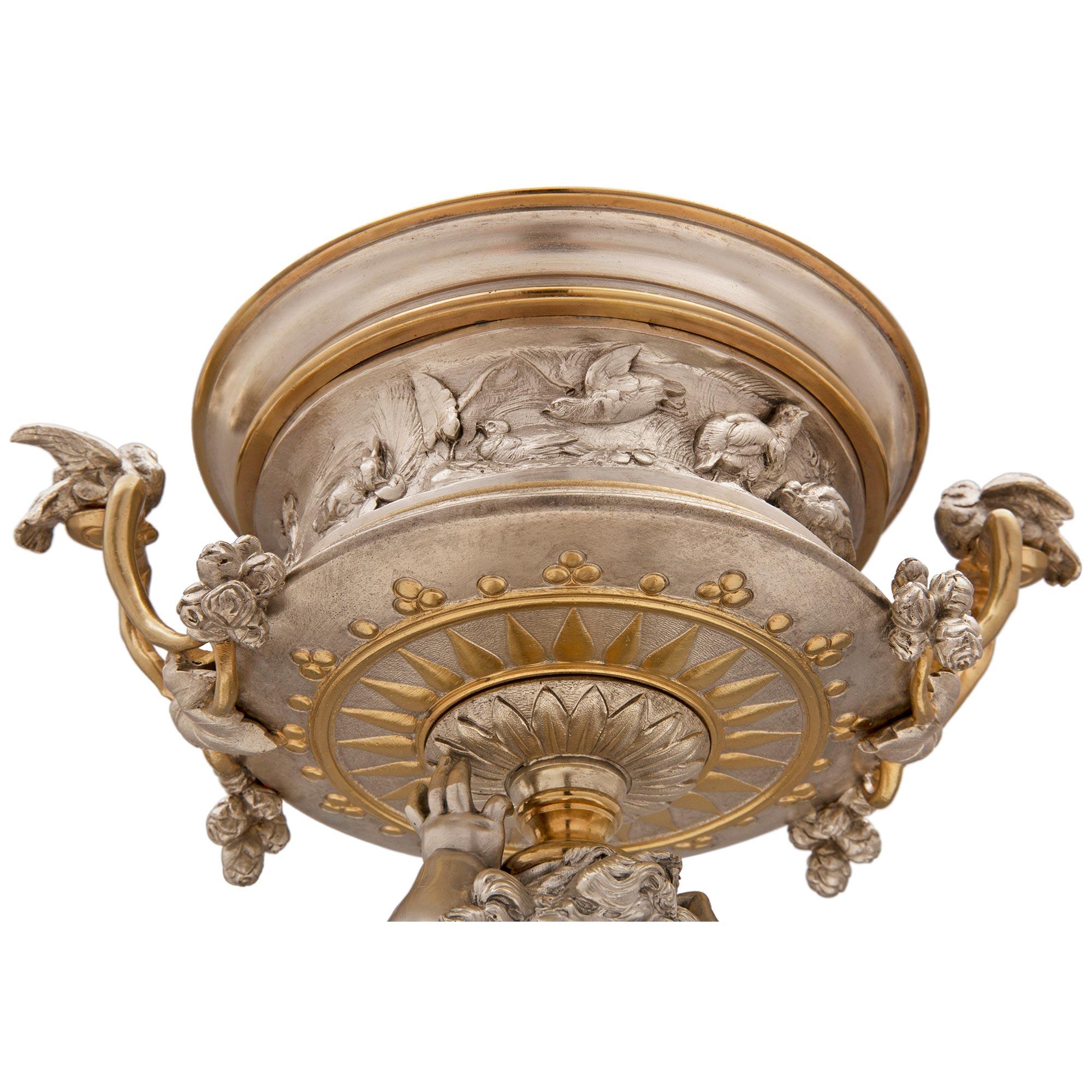French 19th Century Louis XVI Style Belle Époque Period Garniture Set For Sale 9