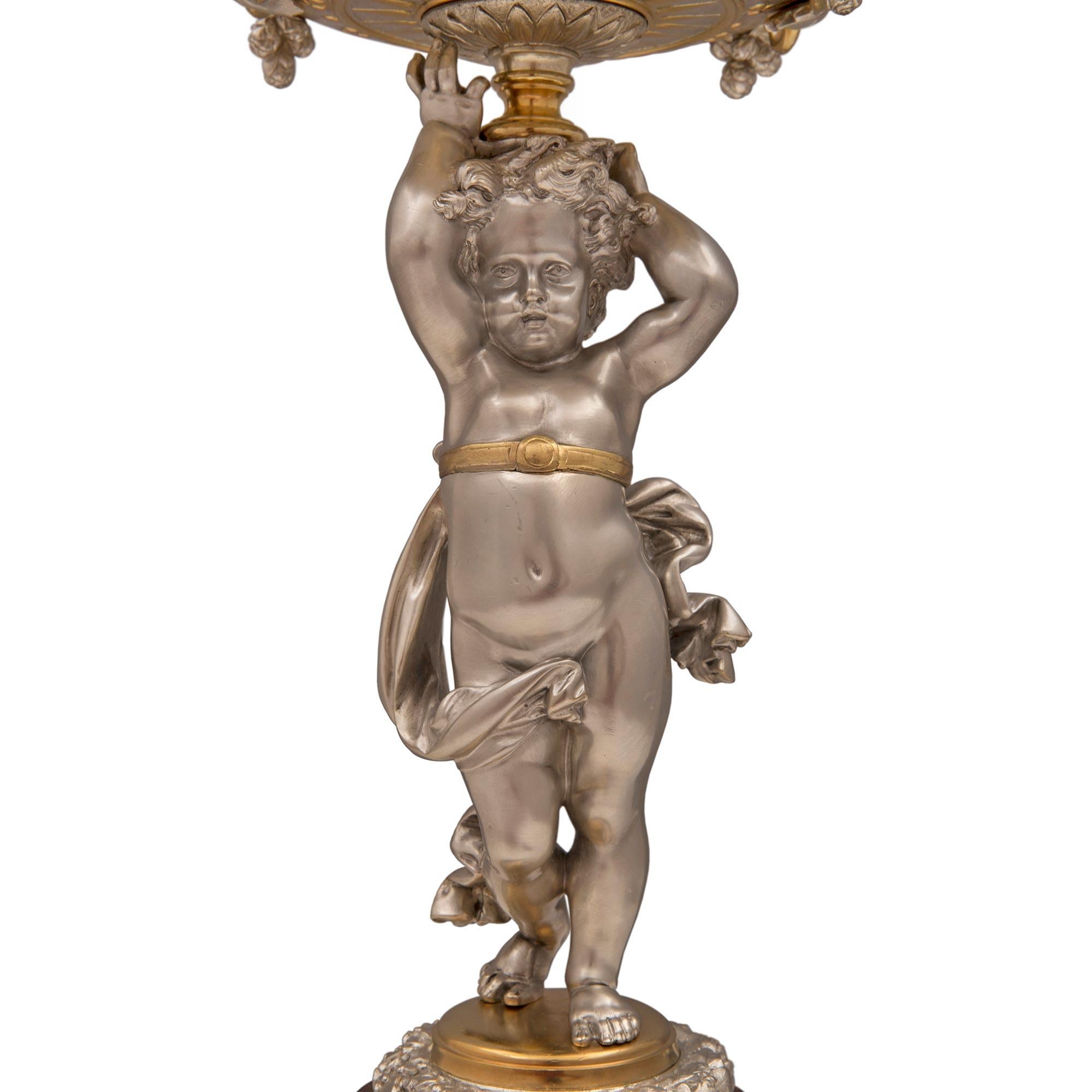 French 19th Century Louis XVI Style Belle Époque Period Garniture Set For Sale 10