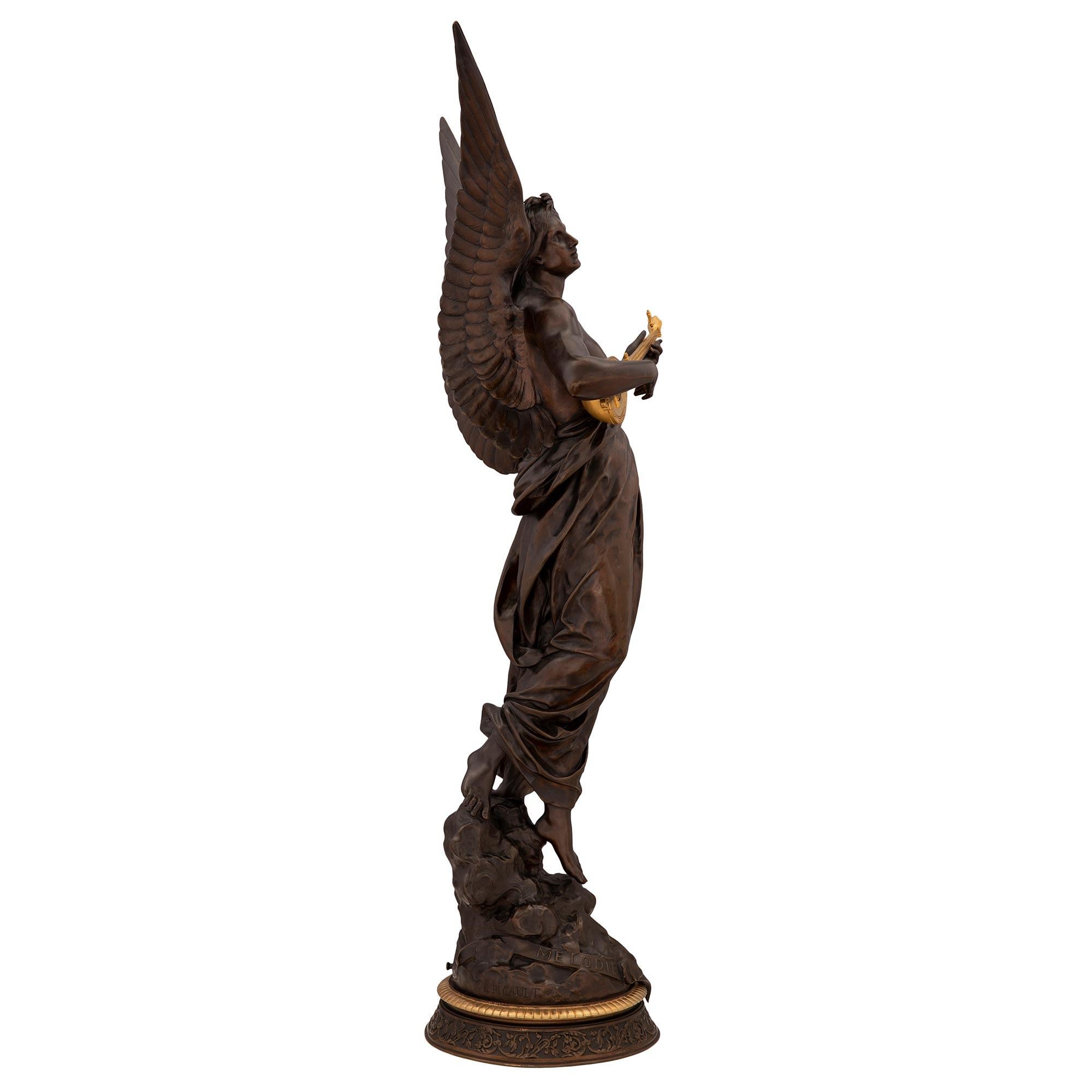 Français Statue de Mélodie française du 19ème siècle de style Louis XVI de la période Belle Époque en vente