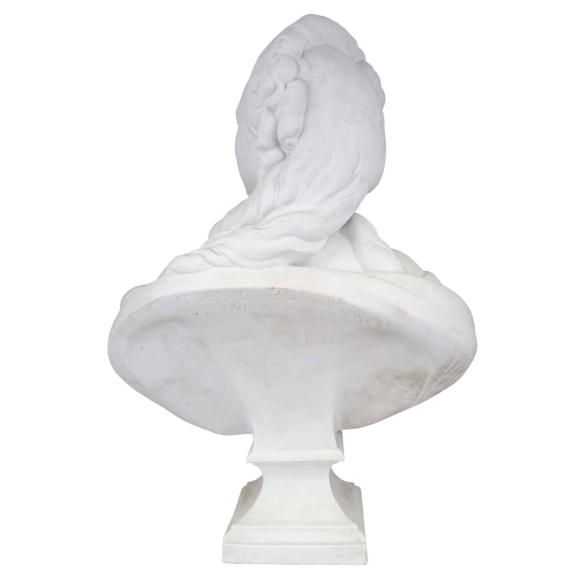 French 19th Century Louis XVI Style Biscuit de Sevres Porcelain Bust In Good Condition For Sale In West Palm Beach, FL