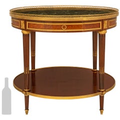 French 19th Century Louis XVI Style Bouillon Table, Signed Tahan