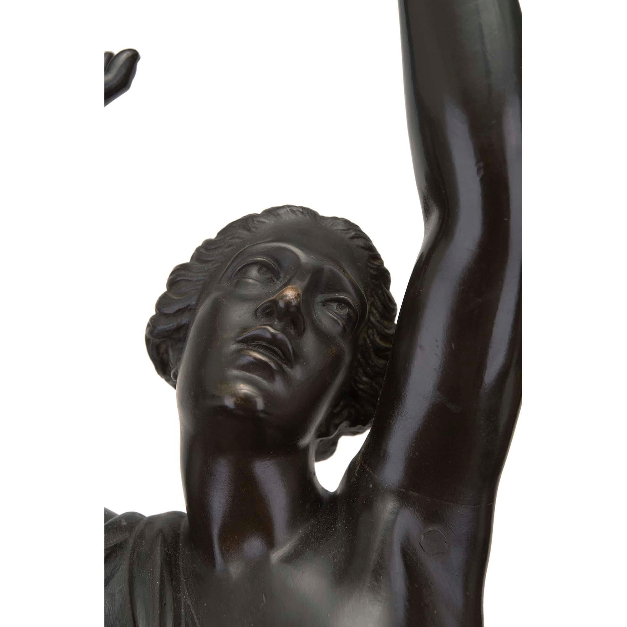French 19th Century Louis XVI Style Bronze Statue of L'Enlevement des Sabines For Sale 2