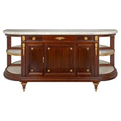 French 19th Century Louis XVI Style Buffet, Signed Krieger