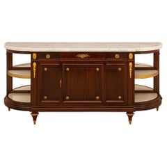 French 19th Century Louis XVI Style Buffet, Signed Krieger