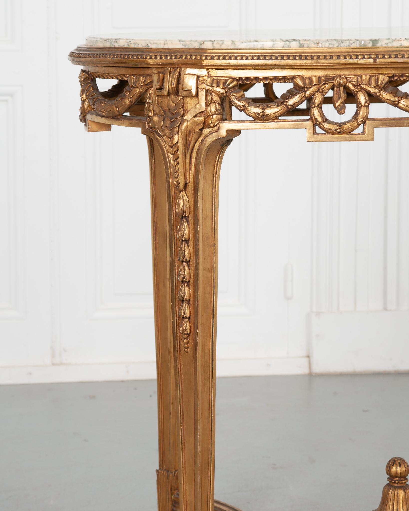 French 19th Century Louis XVI Style Center Table In Good Condition For Sale In Baton Rouge, LA
