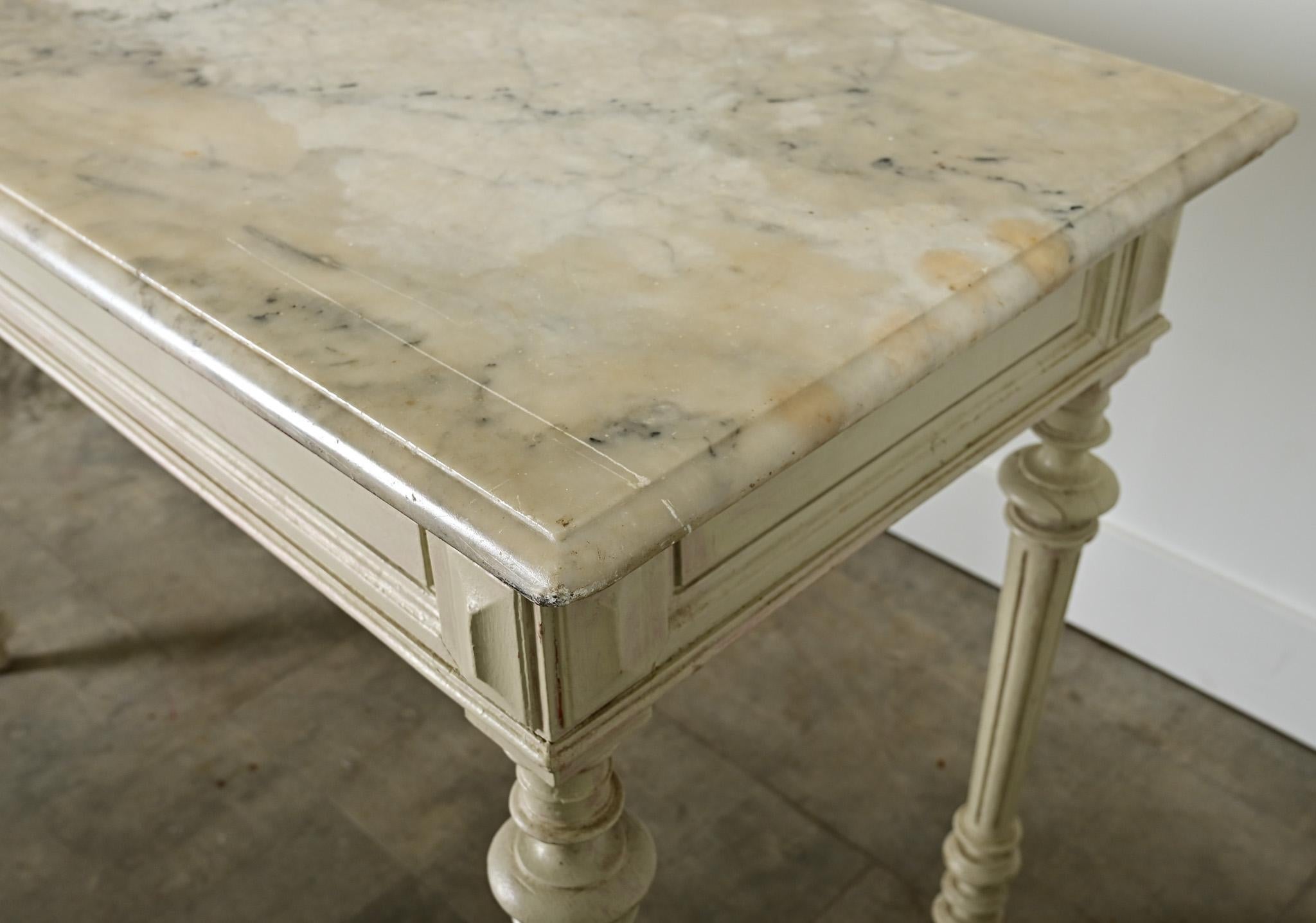 French 19th Century Louis XVI Style Center Table In Good Condition For Sale In Baton Rouge, LA