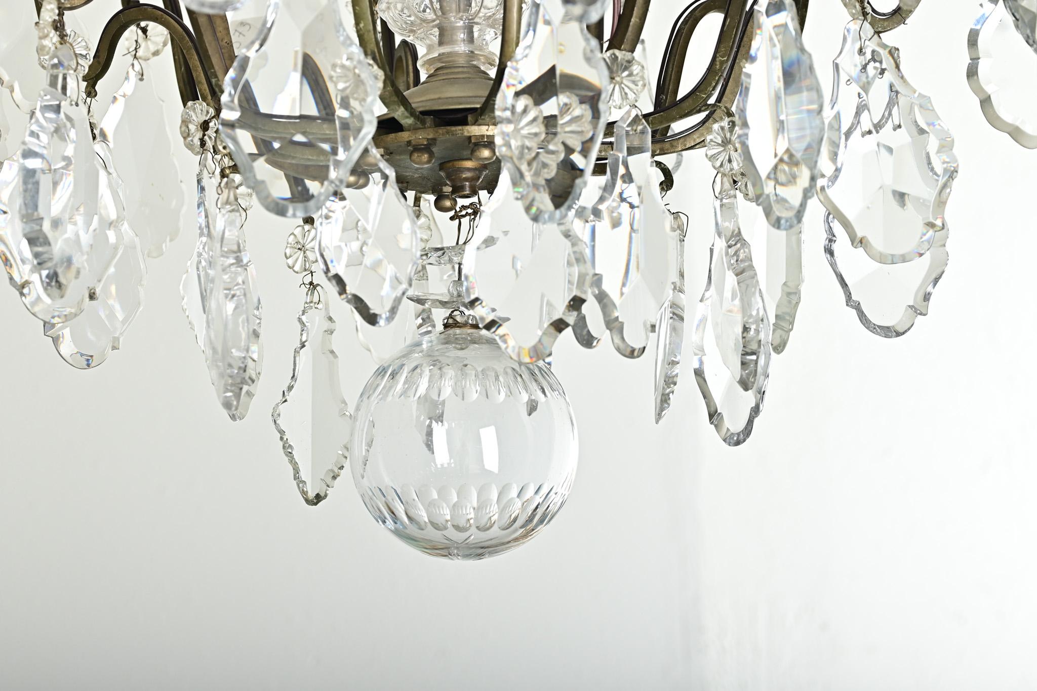 Lustre français du 19ème siècle de style Louis XVI en vente 5