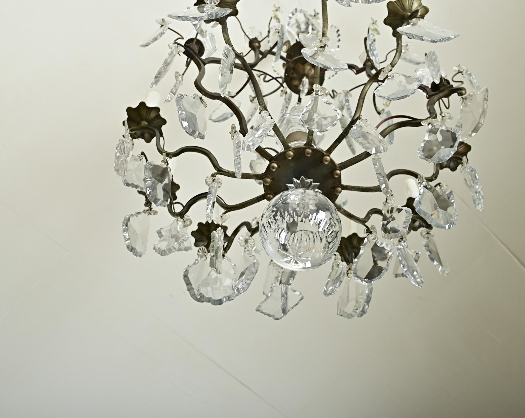 Lustre français du 19ème siècle de style Louis XVI en vente 7