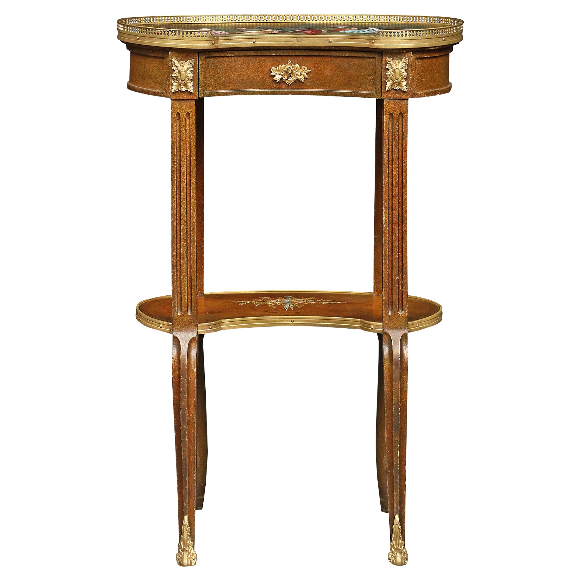 Französisch 19. Jahrhundert Louis XVI-Stil um 1880 Beistelltisch
