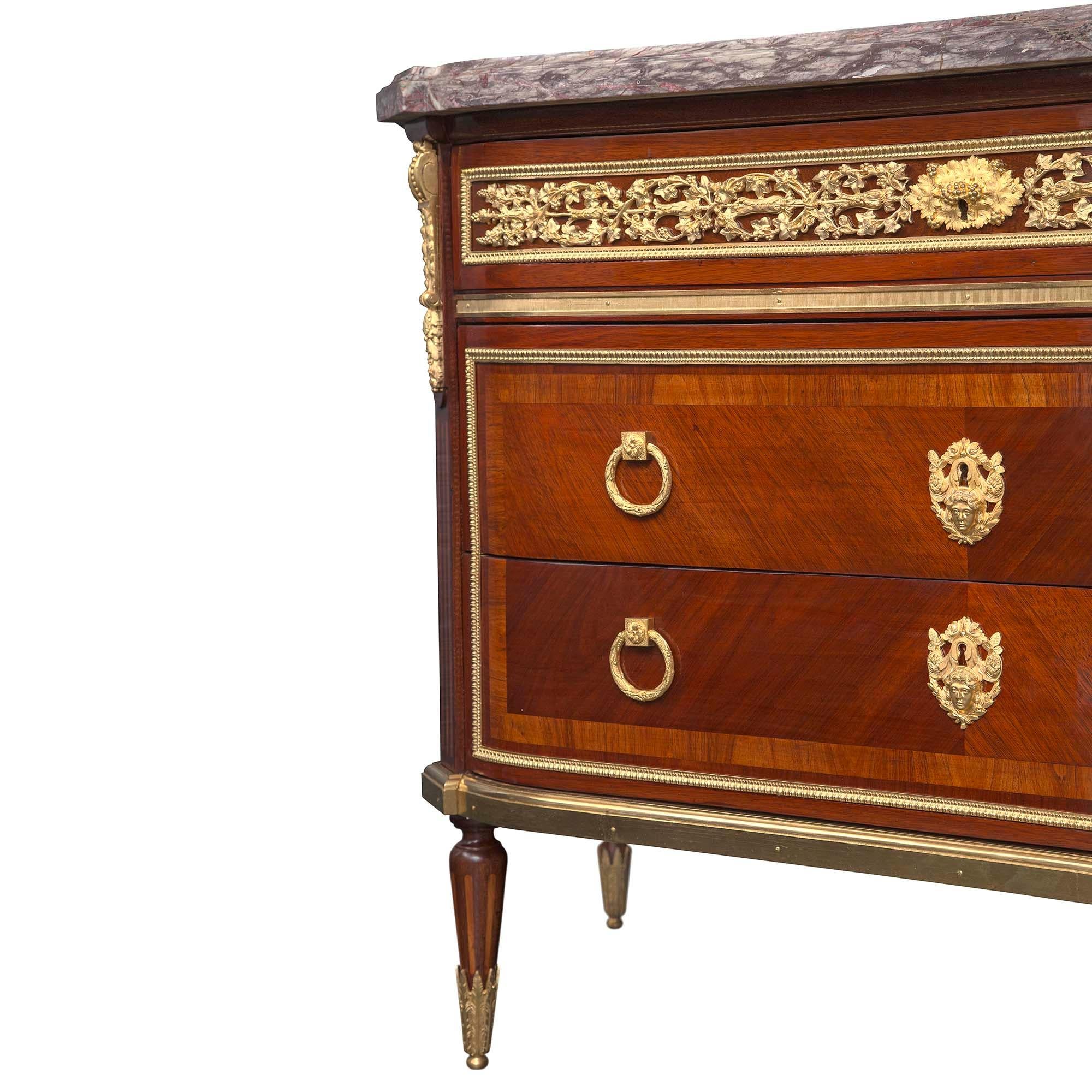 French 19th Century Louis XVI Style Commode Attributed to Paul Sormani 1