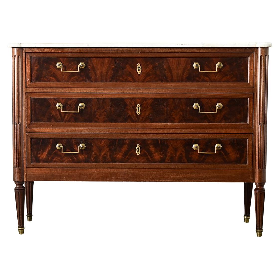 French 19th Century Louis XVI Style Commode For Sale