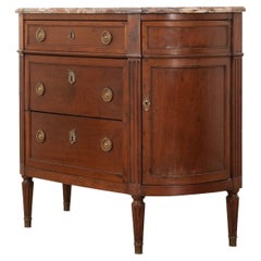 French 19th Century Louis XVI Style Demilune Cabinet
