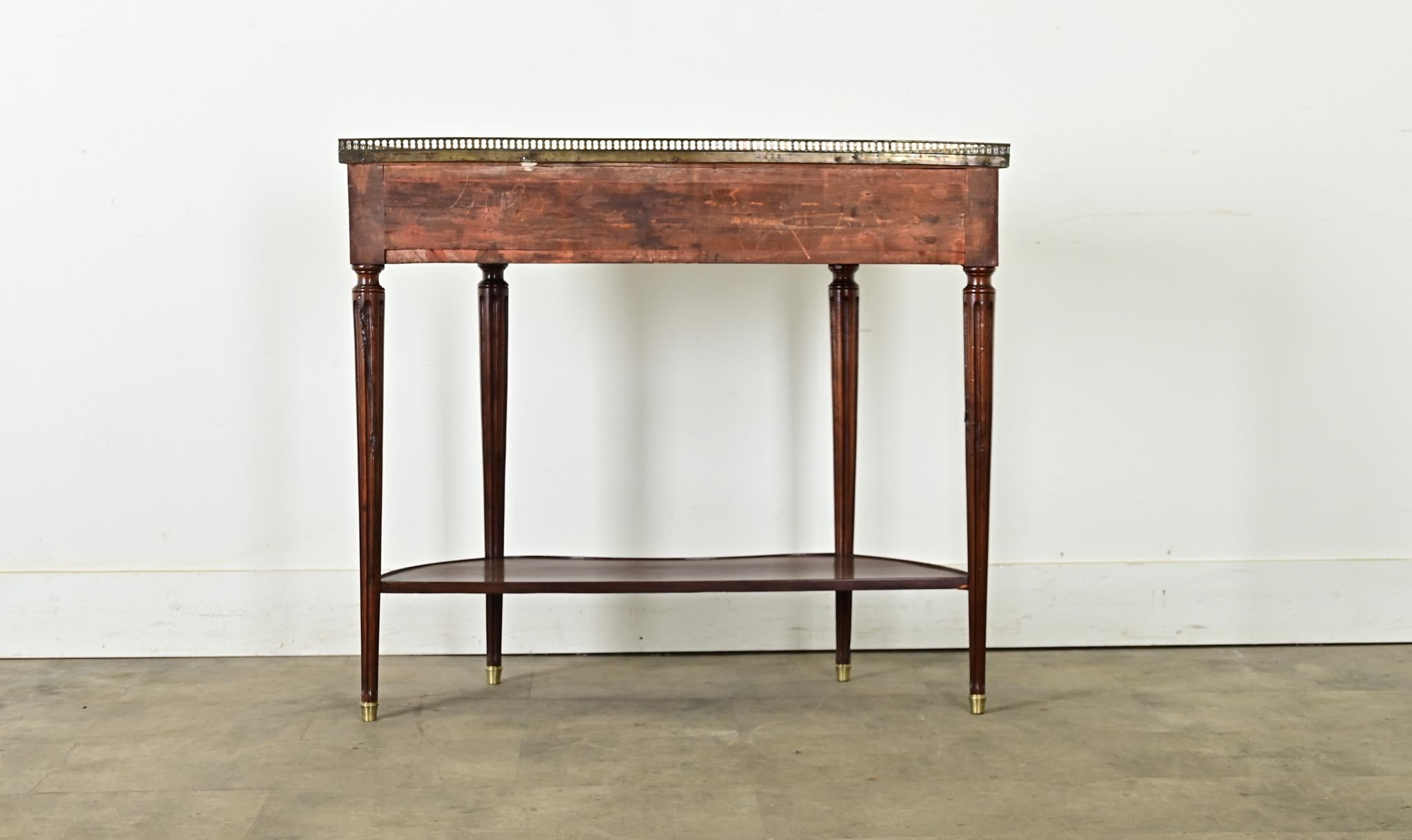 French 19th Century Louis XVI Style Demilune Console For Sale 7