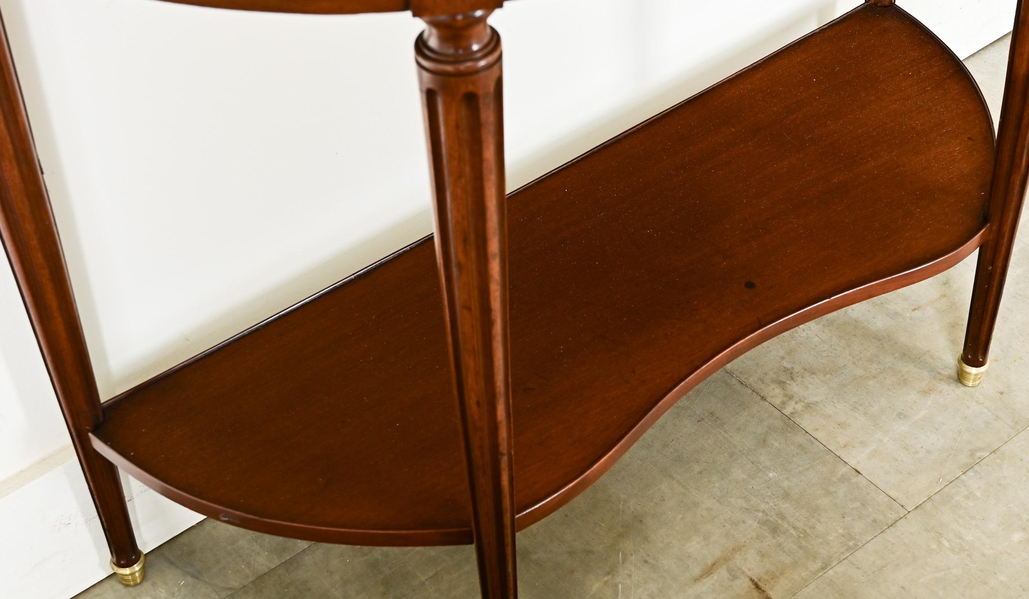 French 19th Century Louis XVI Style Demilune Console For Sale 1