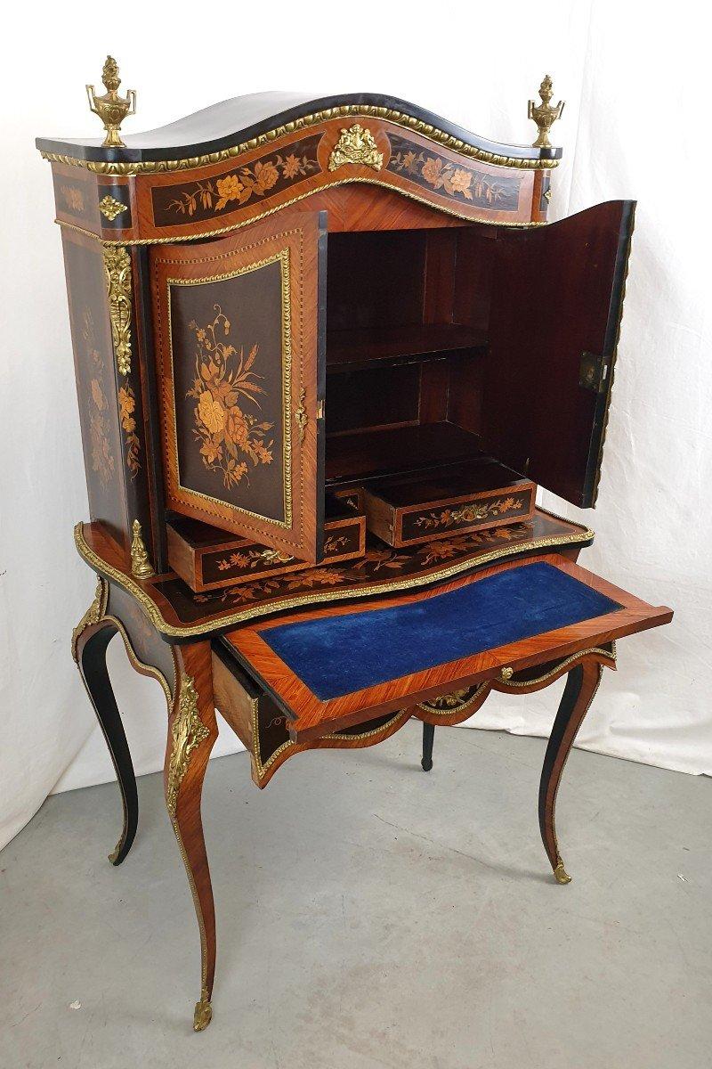 Inlay French 19th Century Louis XVI Style Desk Secretary For Sale