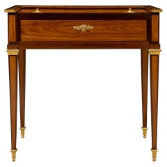 French 19th Century Louis XVI Style Desk, Signed 'Escalier de Cristal, Paris'