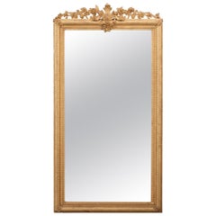 French 19th Century Louis XVI Style Giltwood Mirror