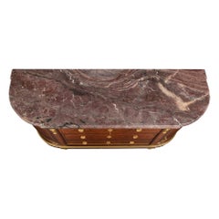 Bufé francés del siglo XIX estilo Luis XVI de madera de rey, tulipwood y ormolu