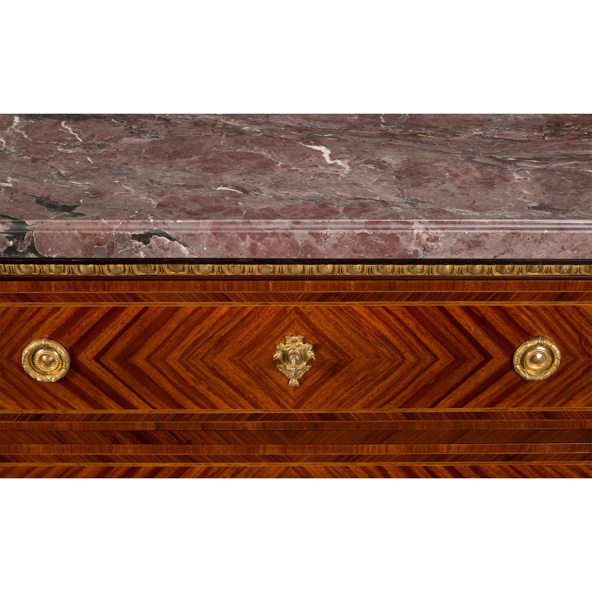 French 19th Century Louis XVI Style Kingwood, Tulipwood and Ormolu Buffet For Sale 2