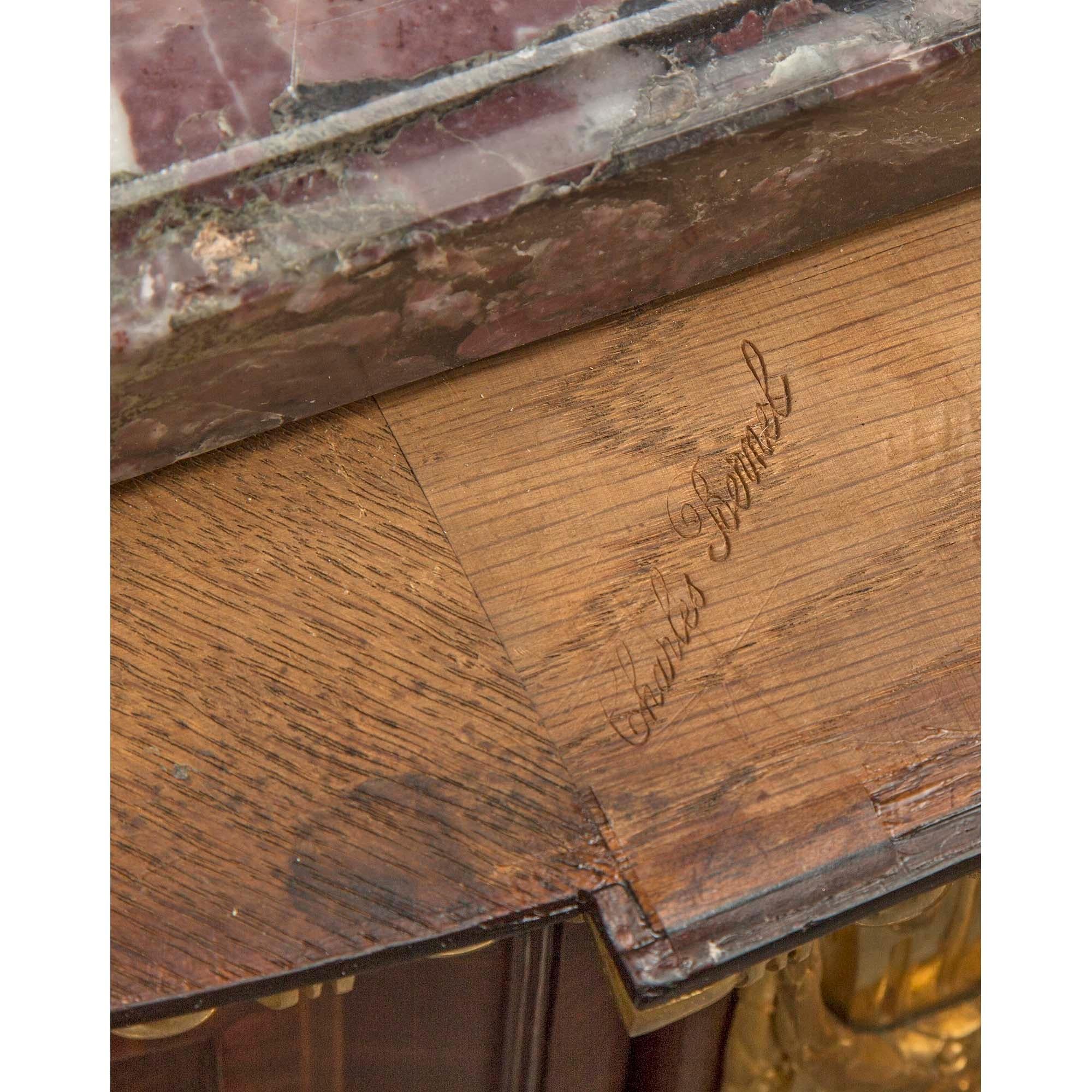 Buffet francese del XIX secolo in stile Luigi XVI in legno di re, tulipano e ormeggio in vendita 4