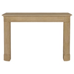 French 19th Century Louis XVI Style Limestone Mantel