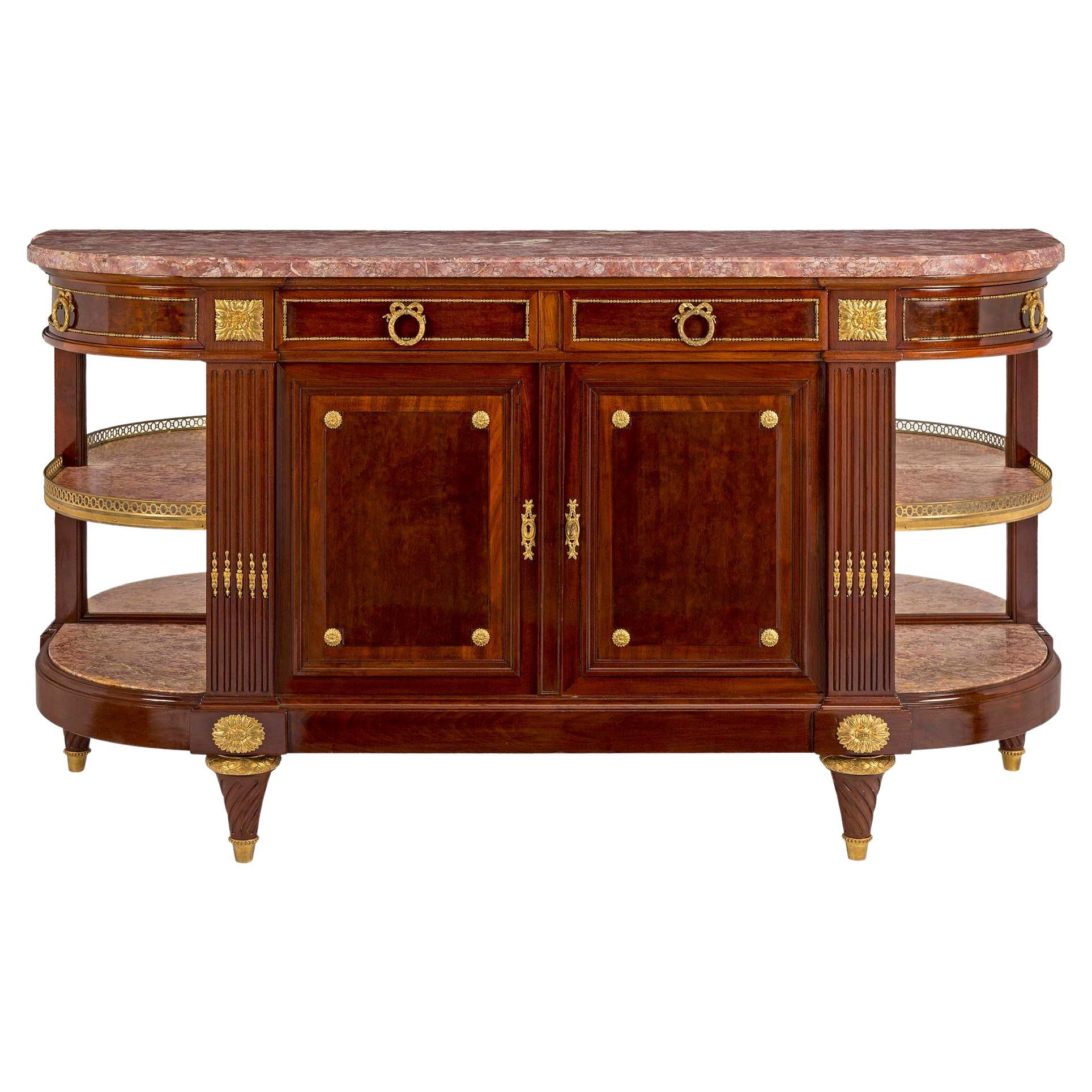 French 19th Century Louis XVI Style Mahogany and Ormolu Buffet