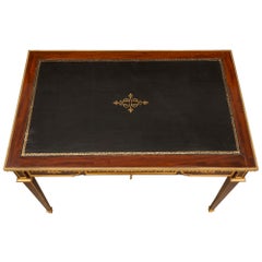 French 19th Century Louis XVI Style Mahogany and Ormolu Desk
