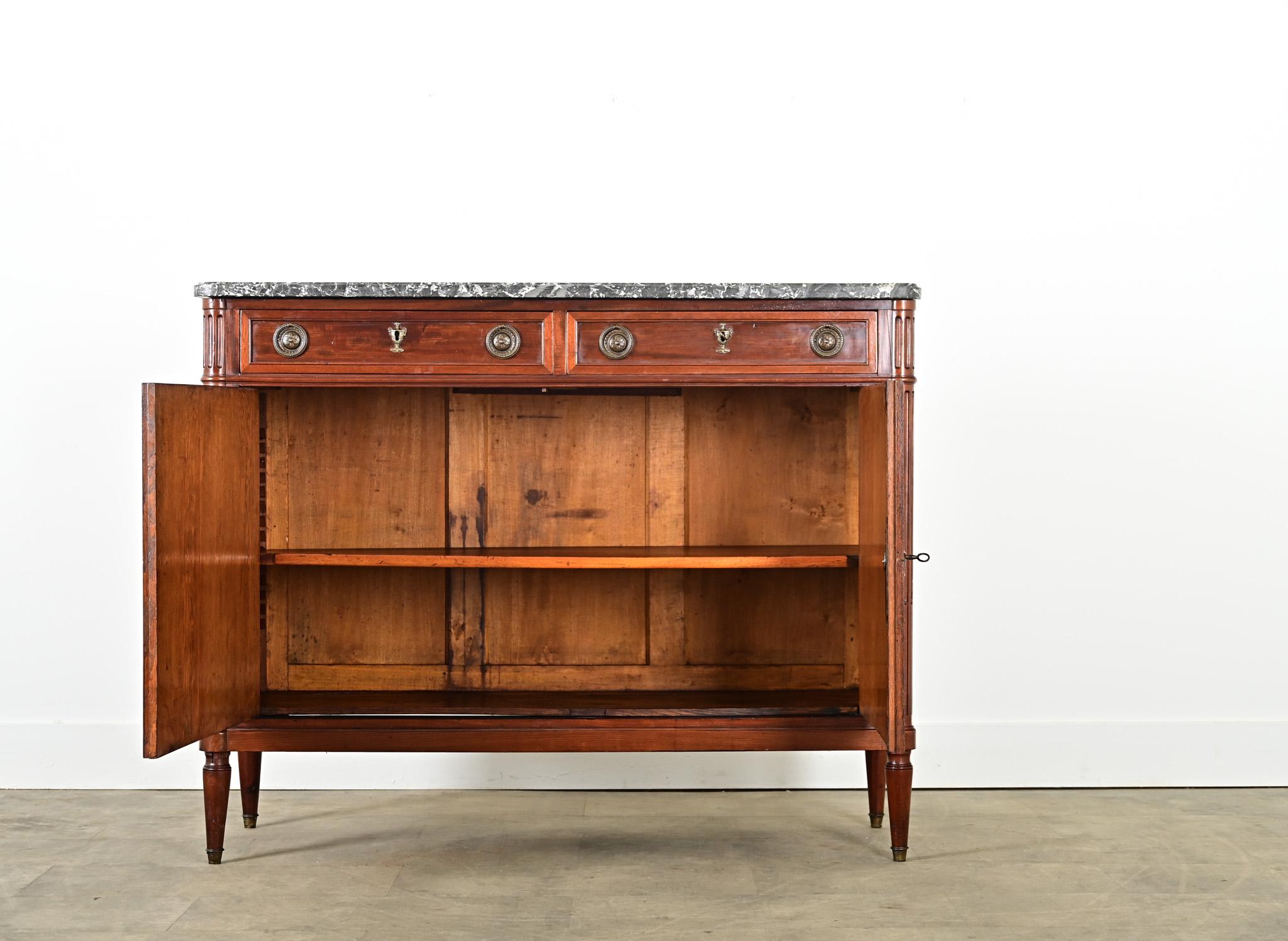 French 19th Century Louis XVI Style Mahogany Buffet For Sale 2