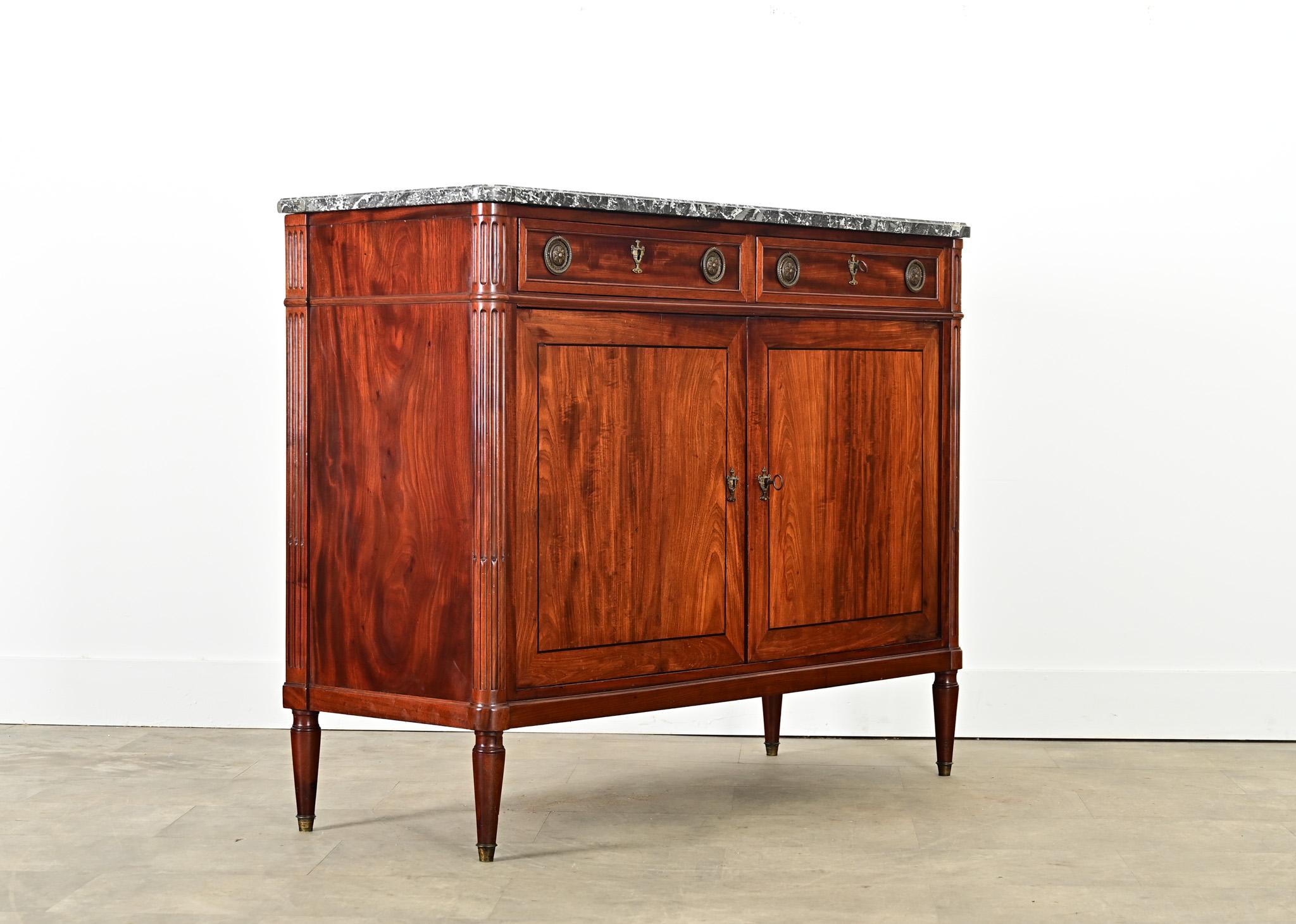 French 19th Century Louis XVI Style Mahogany Buffet For Sale 3