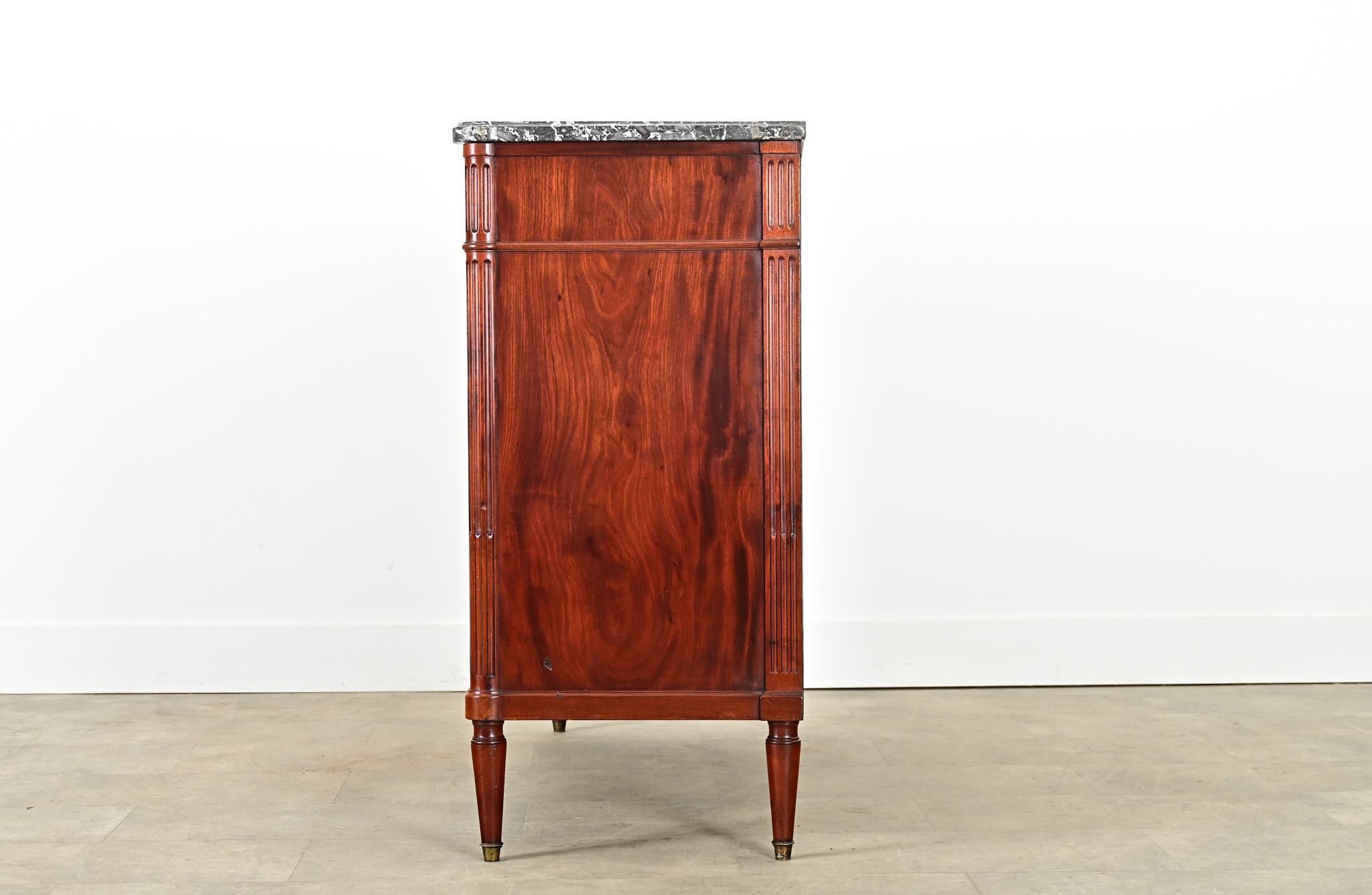 French 19th Century Louis XVI Style Mahogany Buffet For Sale 4