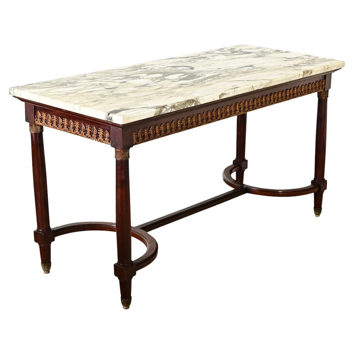 French 19th Century Louis XVI Style Mahogany Center Table