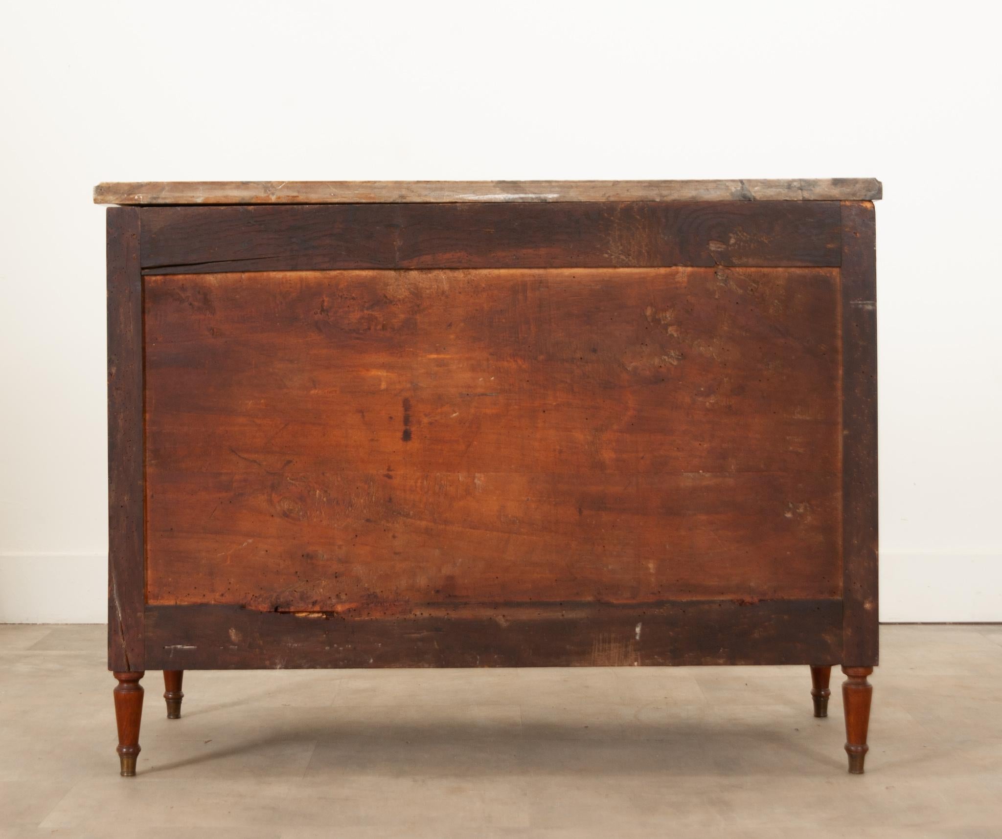 French 19th Century Louis XVI Style Mahogany Commode For Sale 2