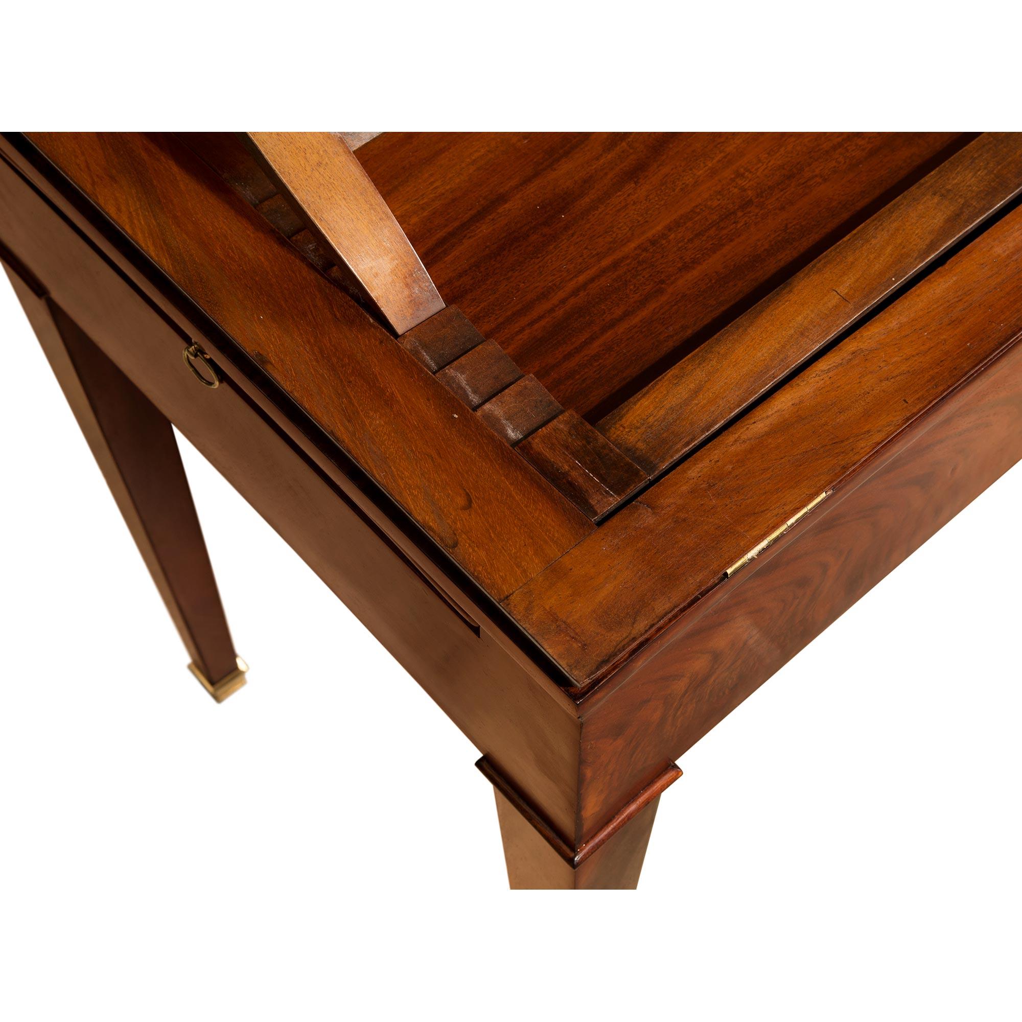 French 19th Century Louis XVI Style Mahogany Desk ‘A la Tronchin’ For Sale 7
