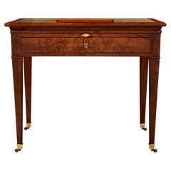 French 19th Century Louis XVI Style Mahogany Desk ‘A la Tronchin’