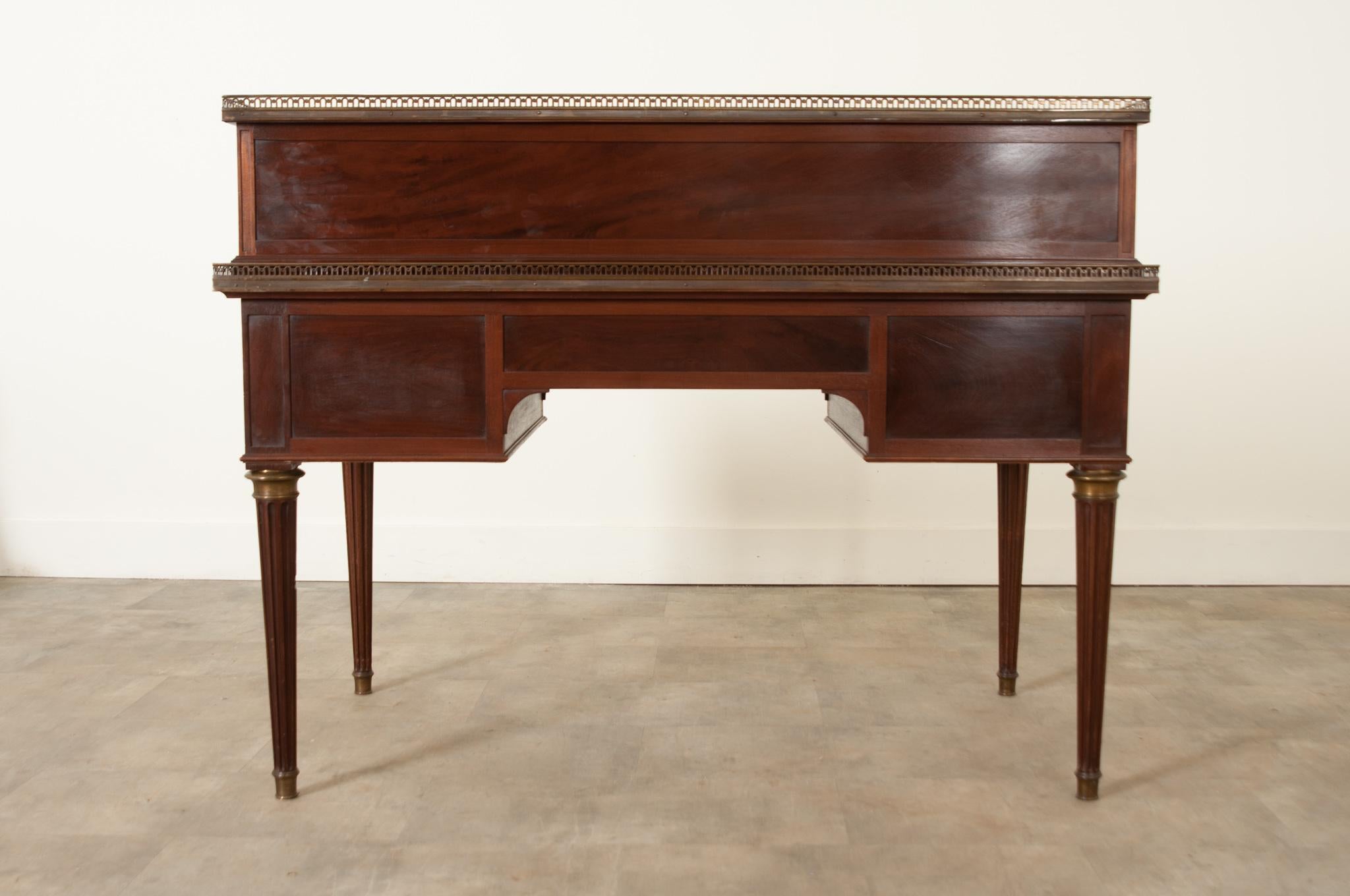 French 19th Century Louis XVI Style Mahogany Desk For Sale 9
